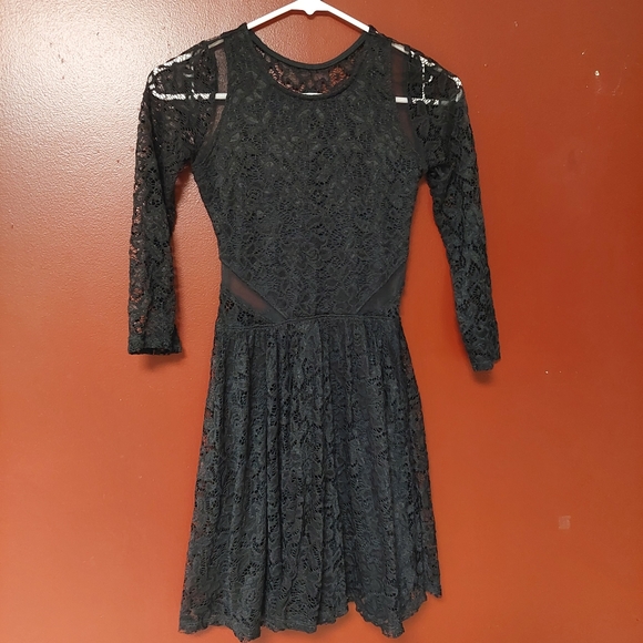 Abercrombie & Fitch Black Lace Mini Dress - Size XS - Picture 4 of 11
